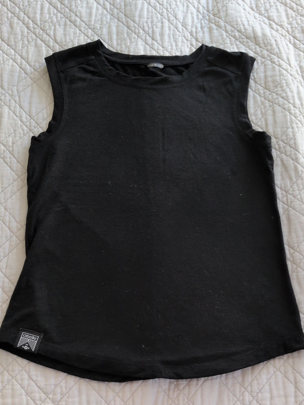 oiselle O2 Black Sleeveless Tank Top Small